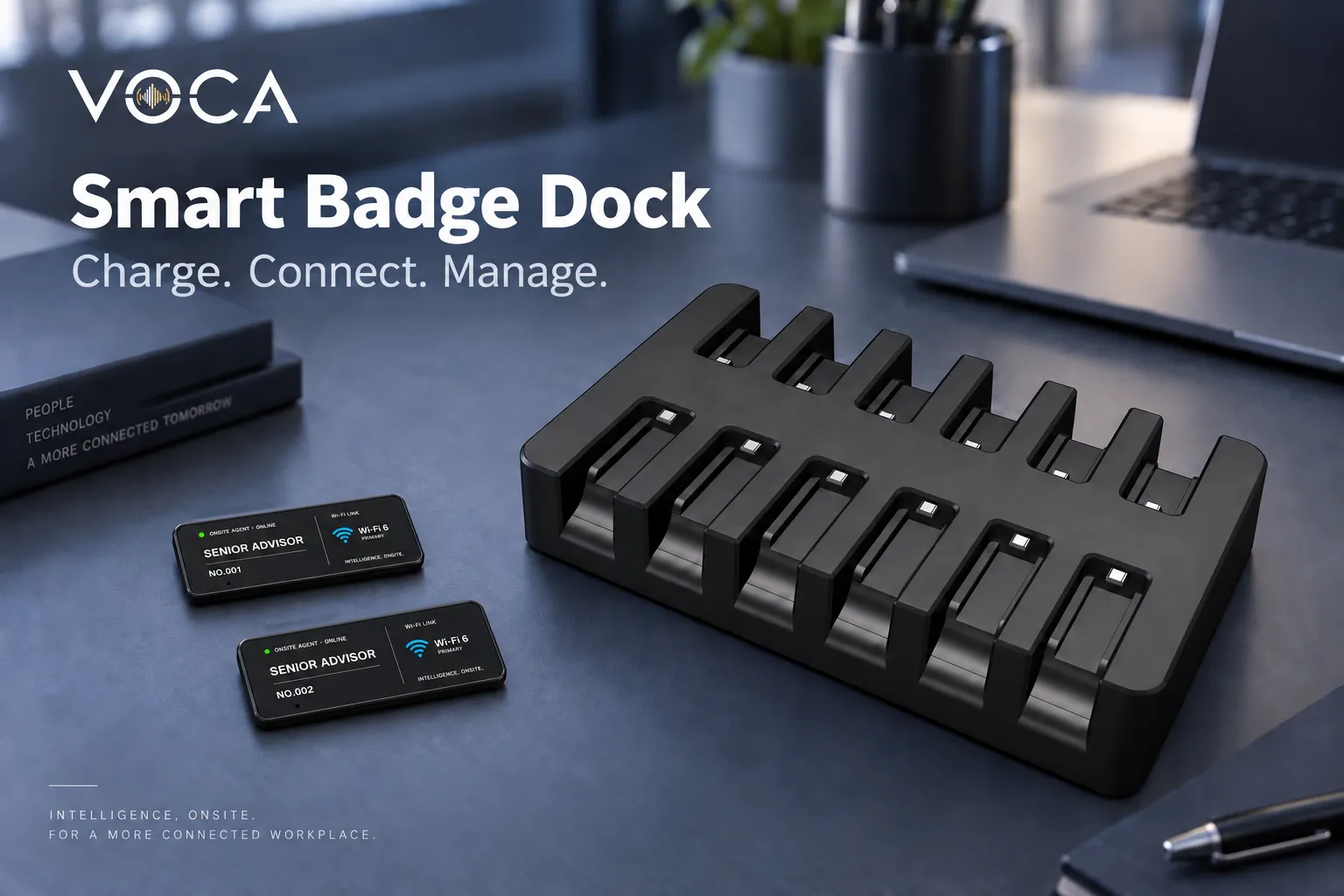 Smart Badge Dock product introduction.