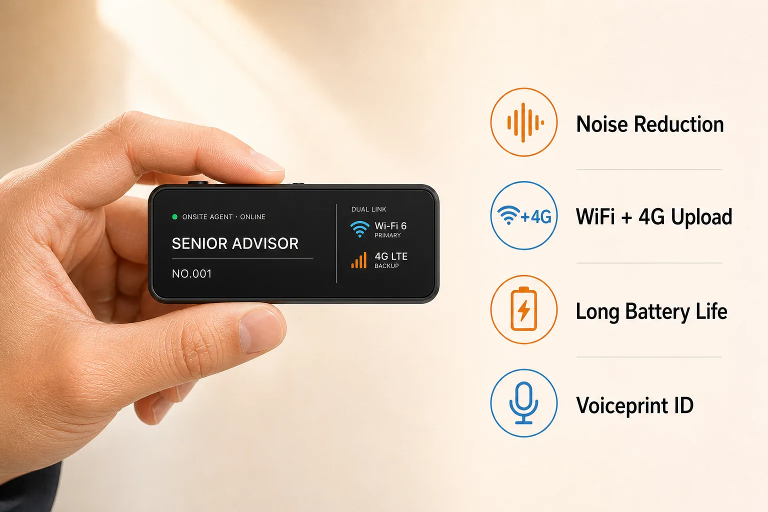 Dual-Mode Smart Badge hover view